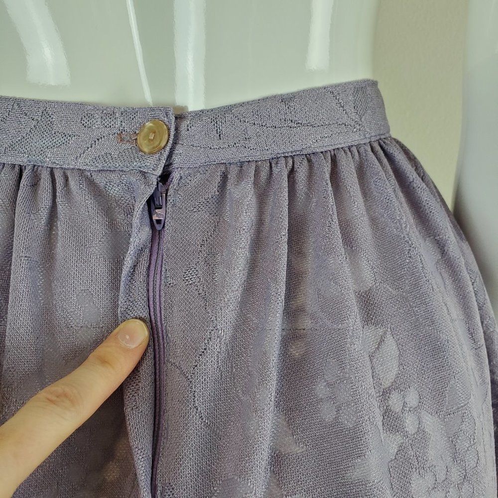 SOLD Vintage 70's Purple Skirt - Picture 6 of 8